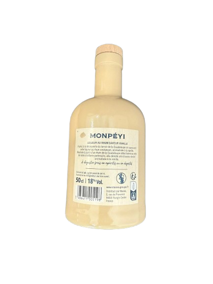 LIQUEUR AU RHUM VANILLE 18o 50cl MONPEYI – Image 2