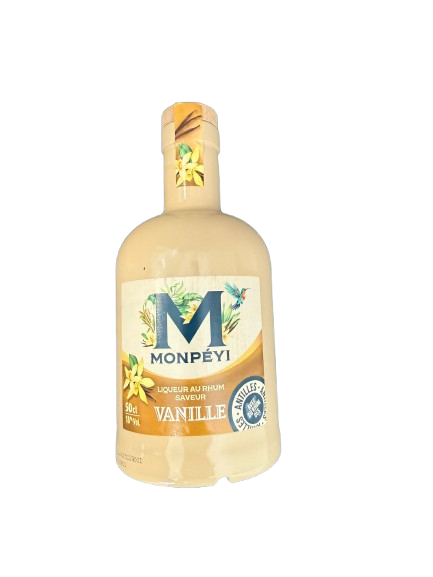 LIQUEUR AU RHUM VANILLE 18o 50cl MONPEYI