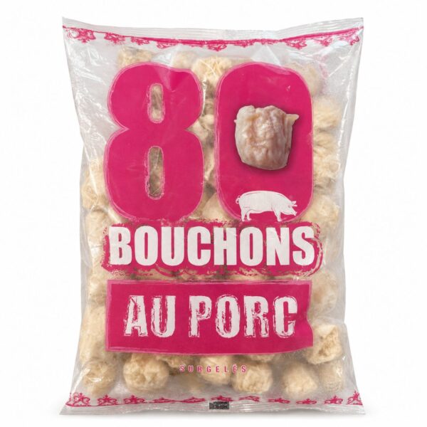 Bouchons réunionnais au porc surgelés – Sachet de 80 pièces