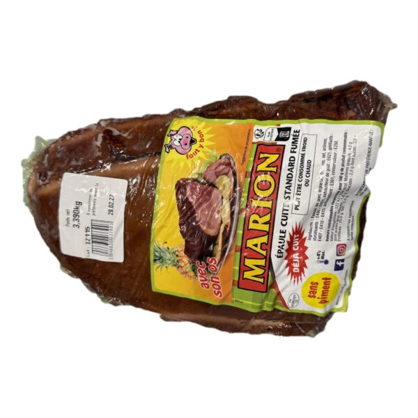 Jambon de Noël fumé avec os  Marion – Épaule cuite avec ou sans piment